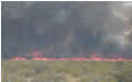 Wildfire sweeping across the steppe in WLT's Patagonia Nature Reserve