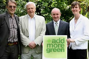 Sir David Attenborough with John Burton, Donal Forde and Jacqui McCrum
