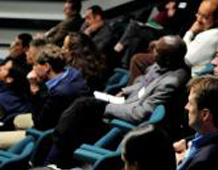 Delegates at WLT’s 2012 partners symposium in a lecture theatre at Kew Gardens.