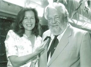 Lee and Gerald Durrell at the launch of Programme for Belize.