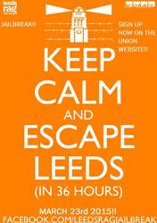 Leeds University rag week poster.