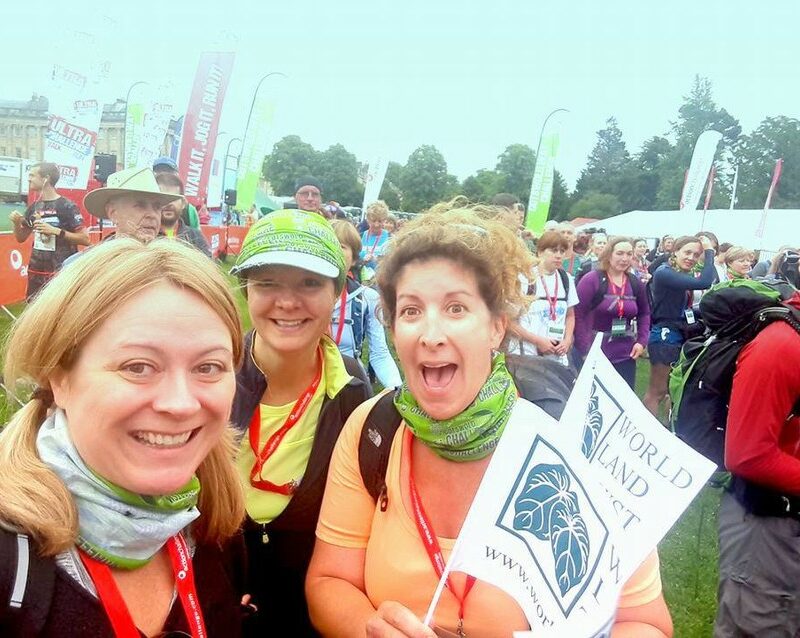 Sue, Lisa and Sarah at Bath Cotswold Way Challenge 2017