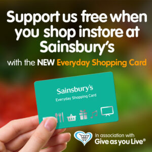 WLT Sainsbury's and Give As You Live promotion.