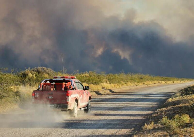 Fire in Estancia la Esperanza.Credit:José Maria Musmeci