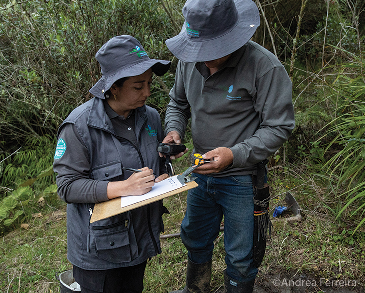 Rangers employed from the local community in Colombia