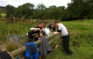 The Conservation Volunteers work party at WLT's Kites Hill reserve