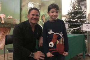 There was an opportunity at the end for the audience to meet the speakers, a highlight for many, including 8 year old Lawrence, who was thrilled to meet his hero Steve Backshall. Image: WLT