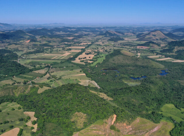 REGUA and fragmented forest patches on it's outskirts. ©Nicholas Locke.