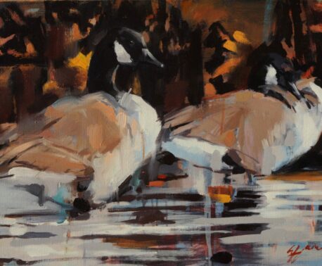 Canada Geese painting by Lorna Hamilton