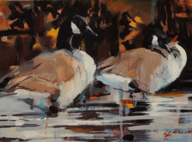 Canada Geese painting by Lorna Hamilton