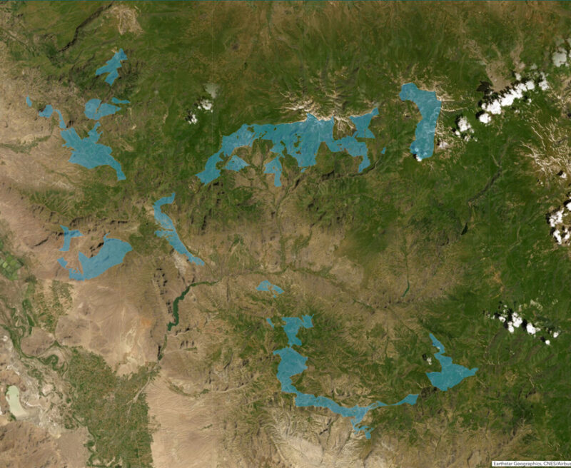 Caucasus Wildlife Refuge shapefile map