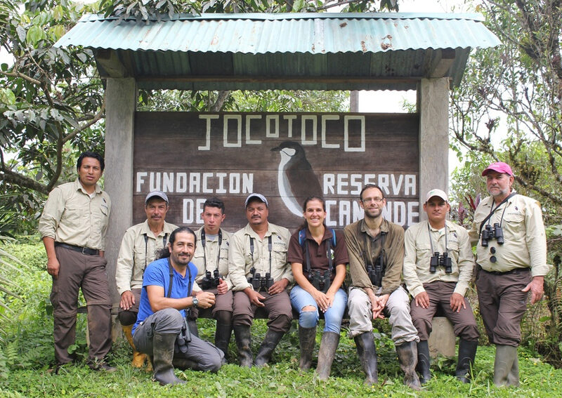 Fundación Jocotoco team at Canande reserve