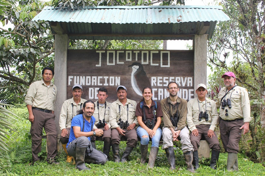 Fundación Jocotoco team at Canande reserve