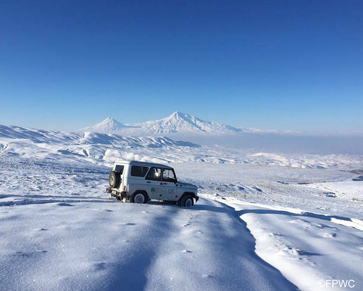 Snowscape in Armenia