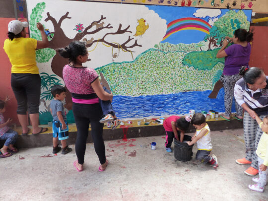 Environmental education at El Placer, a small community at the base of Cerro Candelaria Environmental education at El Placer, a small community at the base of Cerro Candelaria