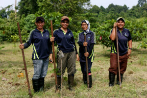 HUTAN's conservation team