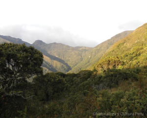 A view of an Andean valley at Yanta, Ecuador