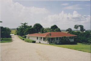 A photograph of Gallon Jug Teacher's house in 1998 built on the foundations of the house long-time PfB and WLT supporter Hilary Hunt lived in as a child in 1946/7 - 1949.