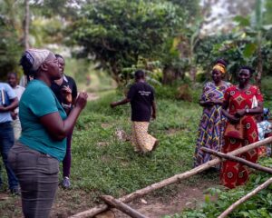 Photo of tree planting by ECOTRUST in Uganda